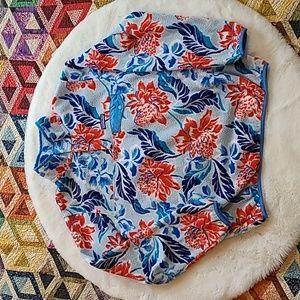 Patagonia Synchilla T Snap Pullover Manoa  Colorful Fleece Sweater Large